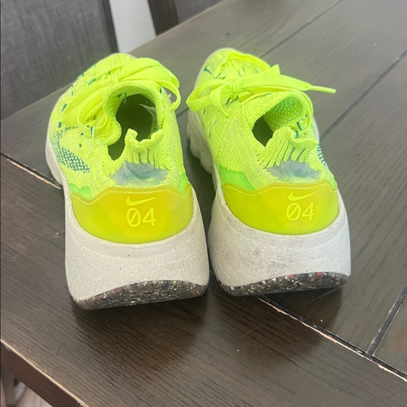 Nike Volt Yellow Lace-Up Flyknit Sneakers - Picture 3 of 4